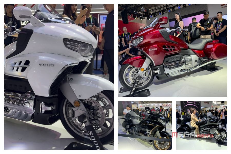 В Китае представлены фотографии мотоцикла класса люкс SOUO H8 с двигателем V8 от Great Wall Motor