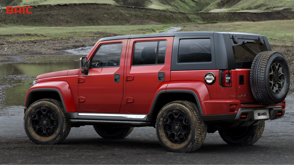 Diel Baic BJ40 красная боковая задняя часть