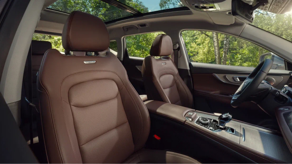 кроссовер chery tiggo 7 pro max салон коричневые сиденья