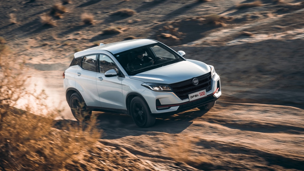 Лицевая сторона DFSK 500 в динамике