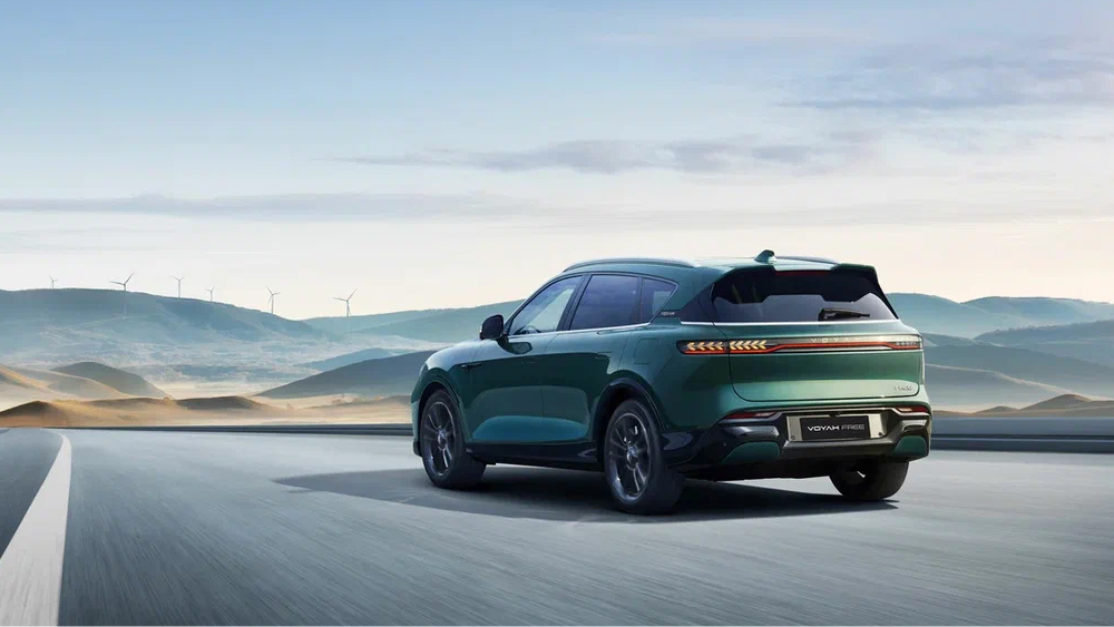 voyah free sport edition кроссовер гибридный задняя часть зеленая 