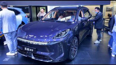 Видеообзор экстерьера и интерьера роскошного электромобиля DAYUN YUANHANG H9 EV 2024