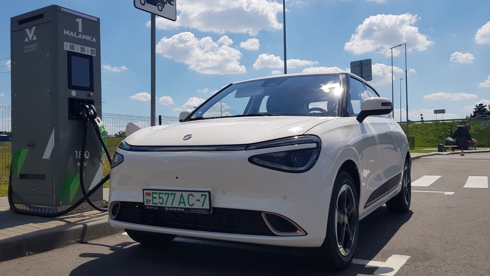 Dongfeng Box боковая передняя часть в белорусском электромобиле