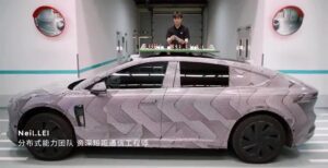 В Китае показали возможности новой подвески SkyRide на автомобиле Nio ET9, она быстрее чем пневмо в 60 раз.