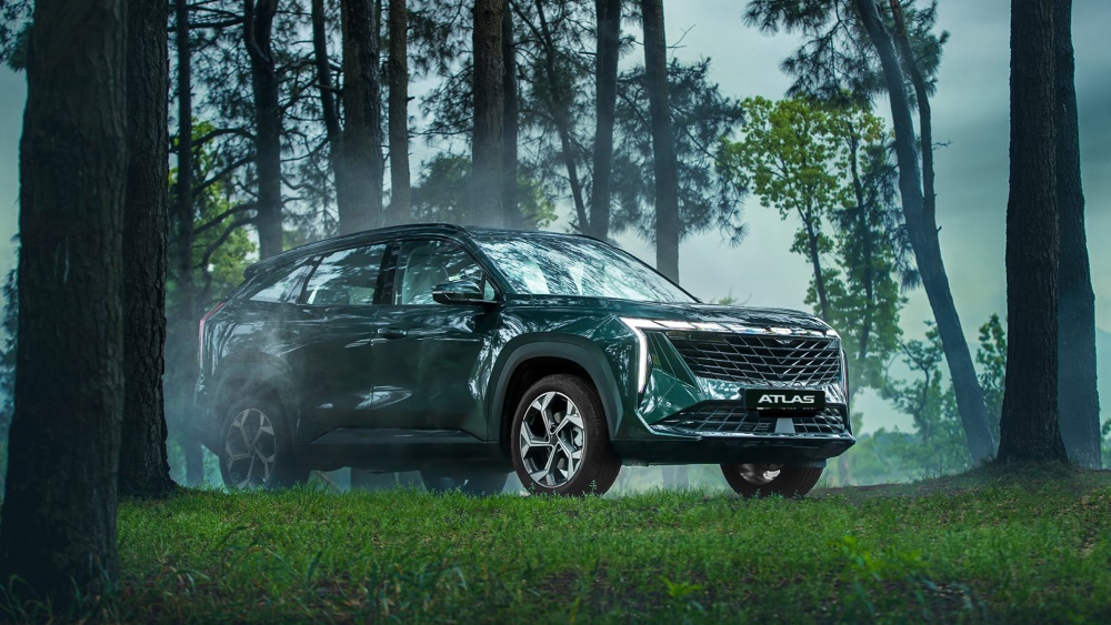 Geely Atlas спереди получит полный привод