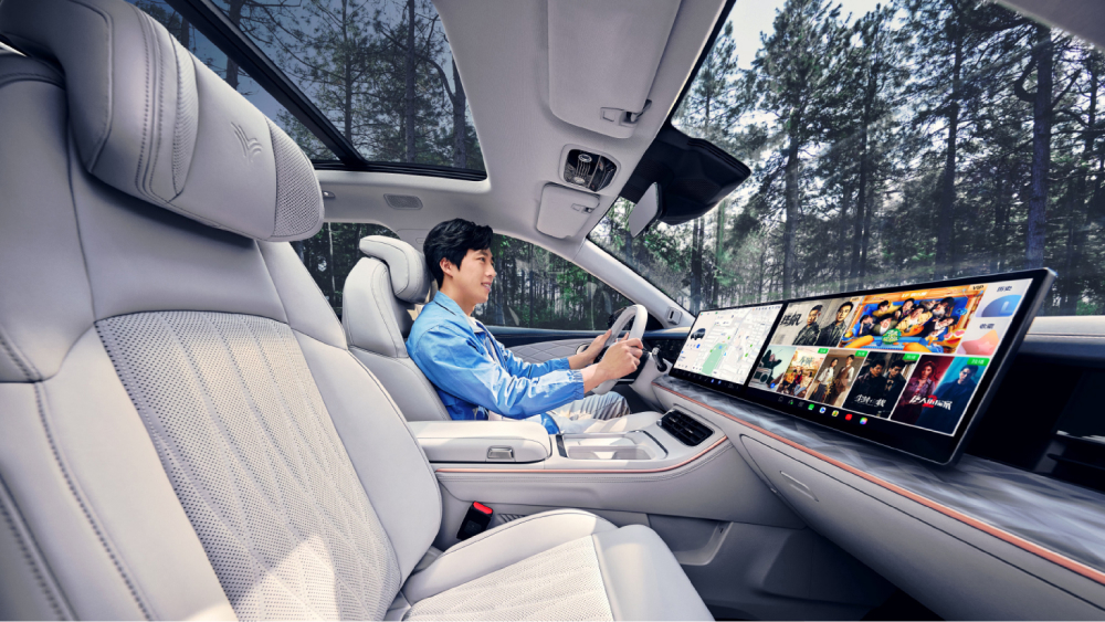 кроссовер hozon auto neta l интерьер белый свет