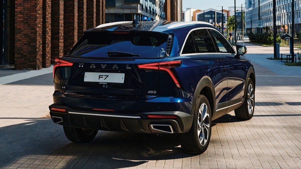 haval f7 новый боковая задняя часть синий