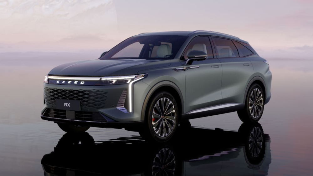 exeed rx матовый серый цвет кузова передняя сторона