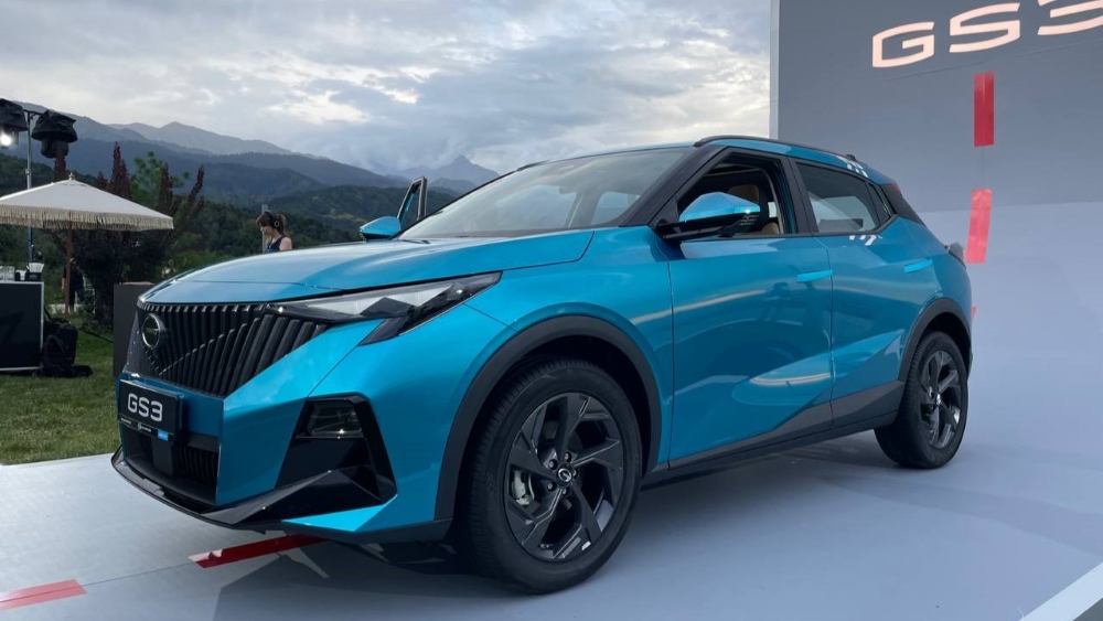 Кроссовер GAC GS3 на презентации в Казахстане, вид спереди