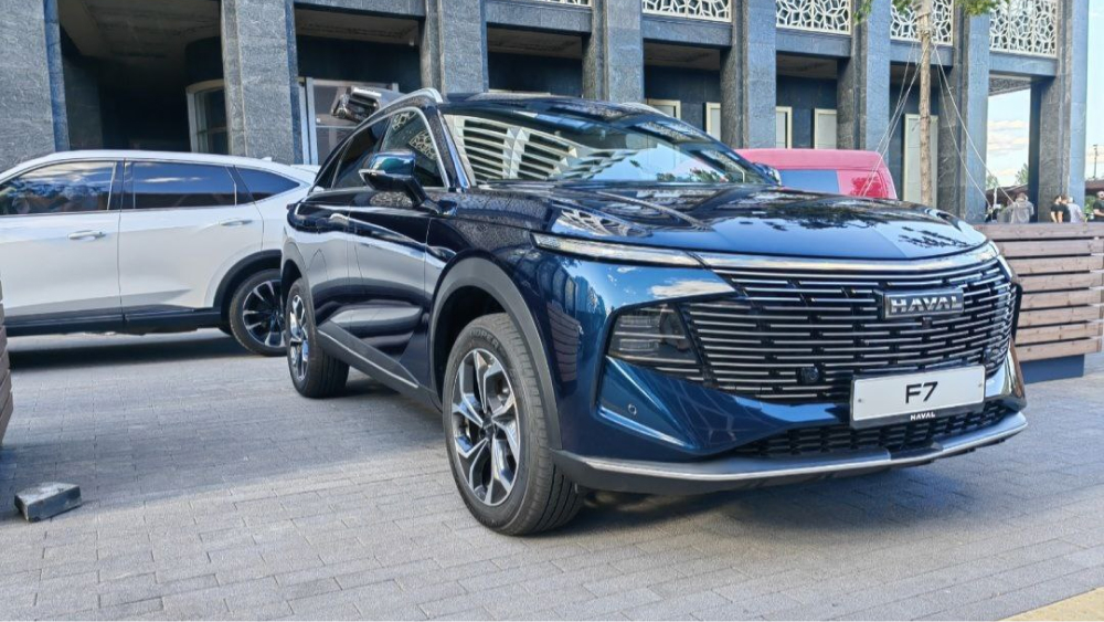 haval f7 новый передний боковой синий