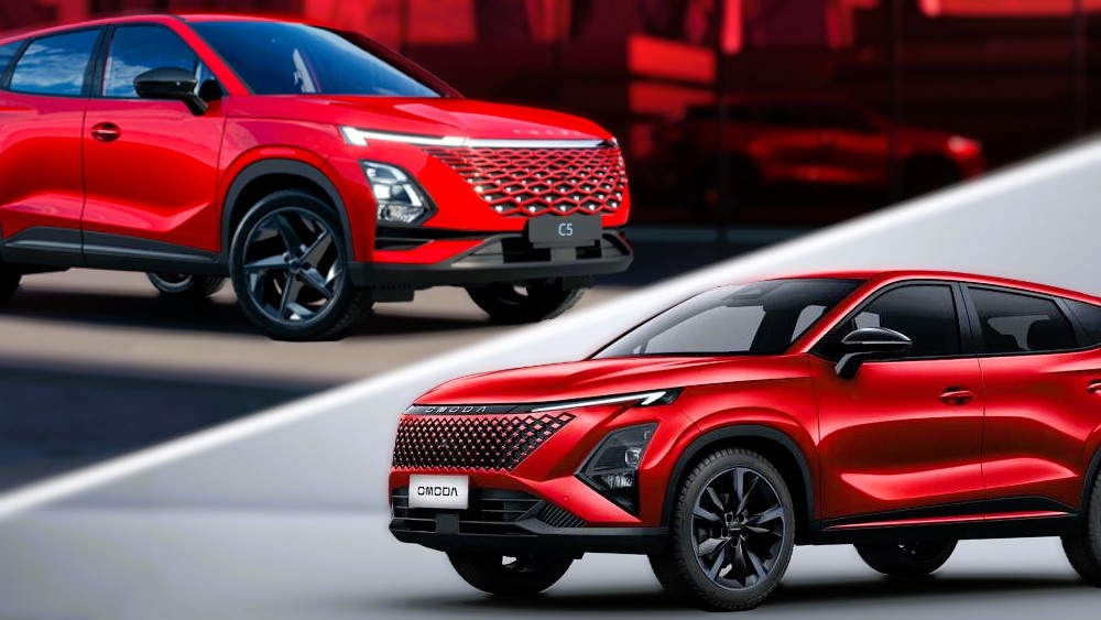 Обновленная версия передней части кроссовера Omoda C5