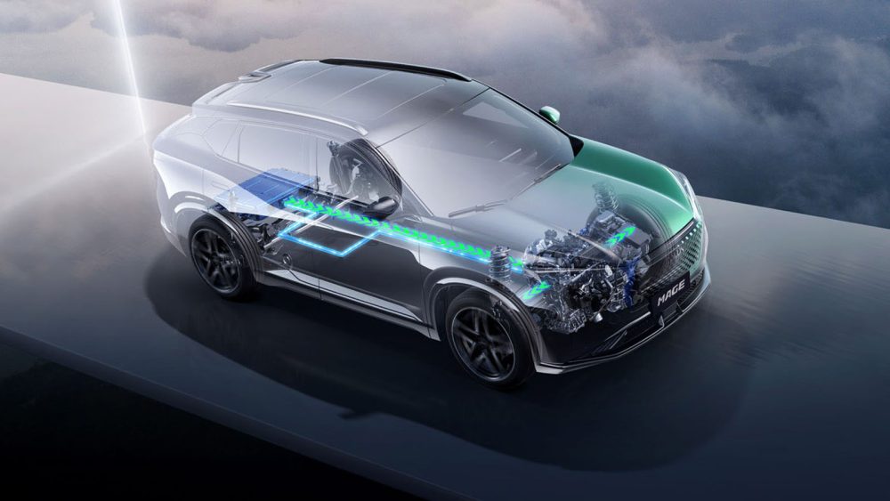 Схема работы гибридного гибрида Dongfeng Aeolus Mage