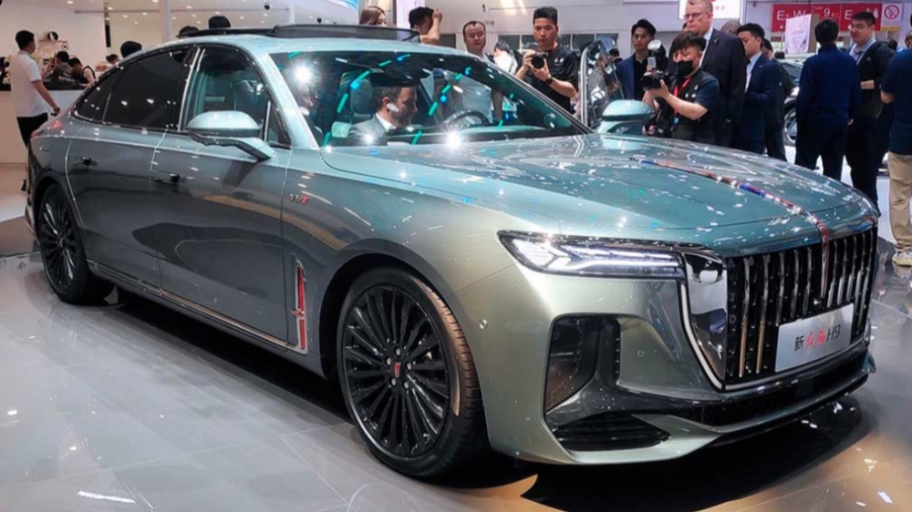 Презентация новой боковой части Hongqi H9 на Пекинском автосалоне
