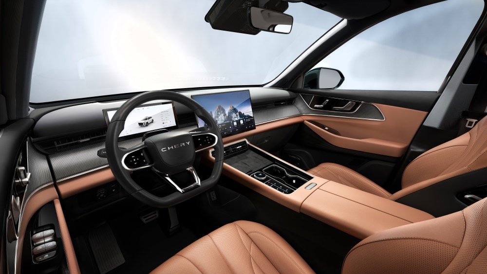 Интерьер кроссовера Chery Tiggo 9 для России