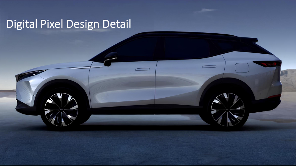 omoda c7 боковой кроссовер синий