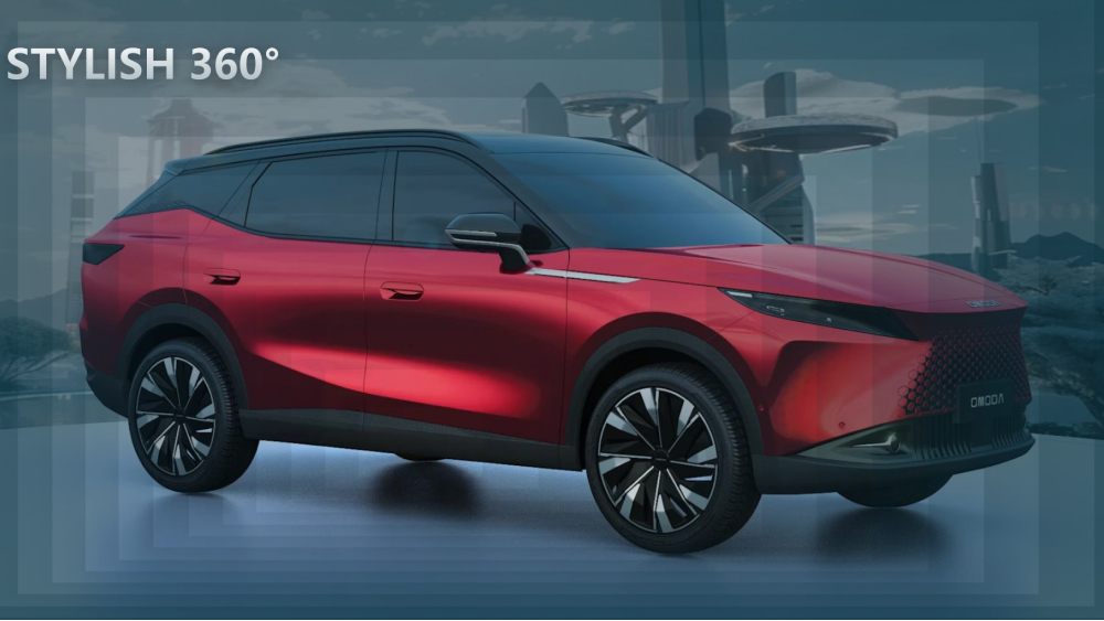 кроссовер omoda c7 красный боковая передняя часть