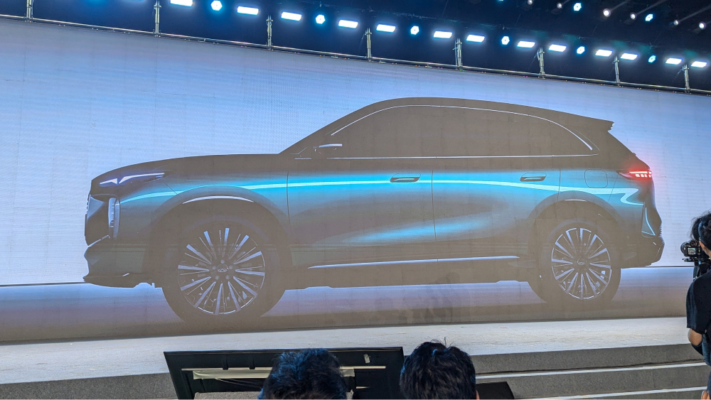 Chery lepas 8 боковая передняя синяя кроссовер Chery Tiggo 8 Plus