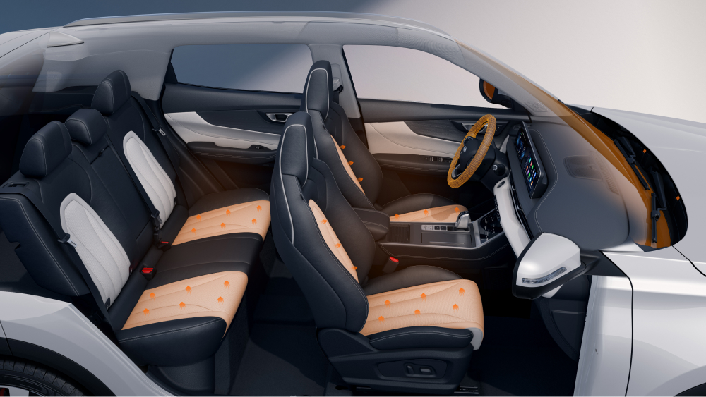 Chery Tiggo 4 новый кроссовер салон белый серый с подогревом