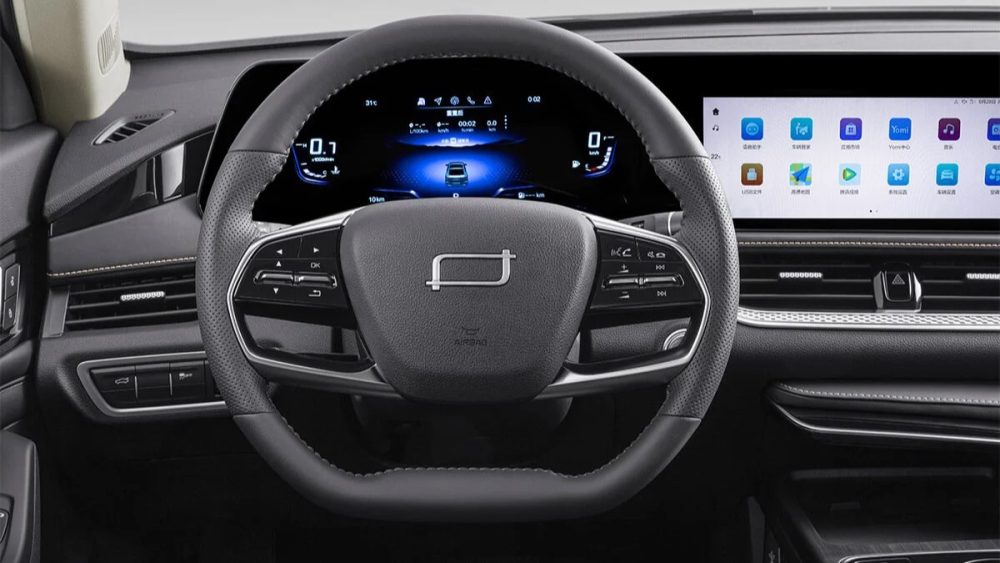 новый обновленный интерьер Bestune B70 интерьер руль аккуратная приборная панель