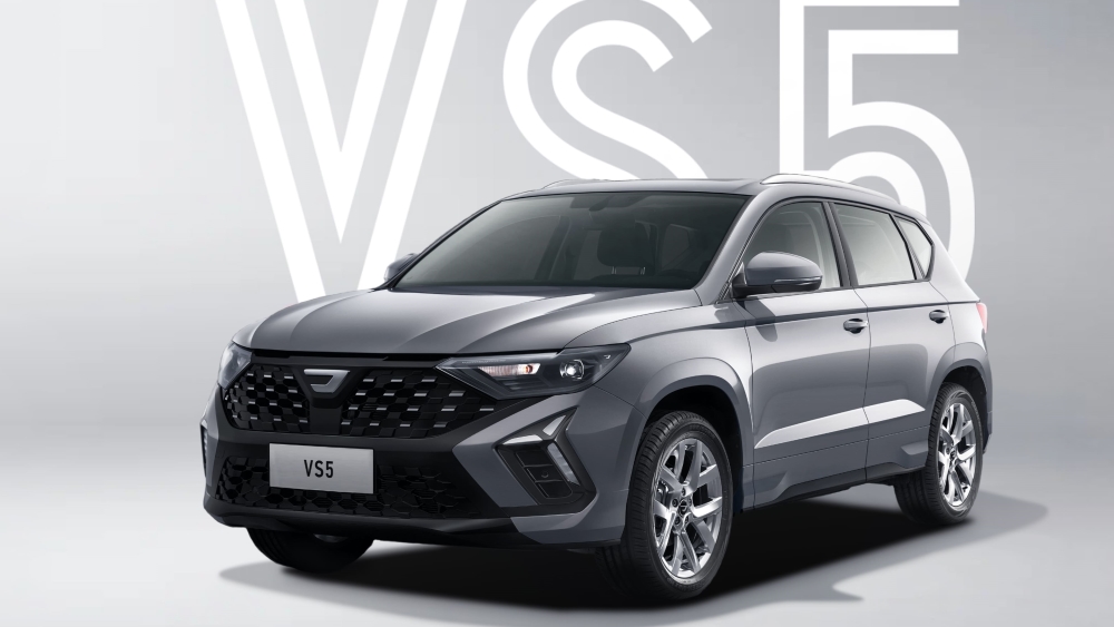 Рестайлинговый кроссовер Jetta VS7 сбоку вперед