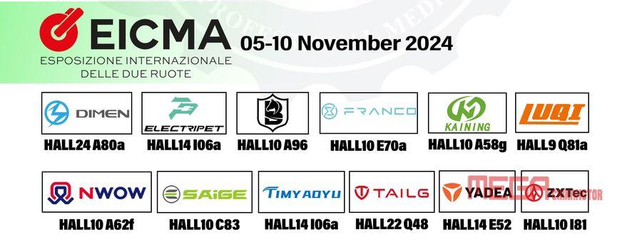 В Китае анонсировали производителей электромотоциклов, участников выставки EICMA 2024 года