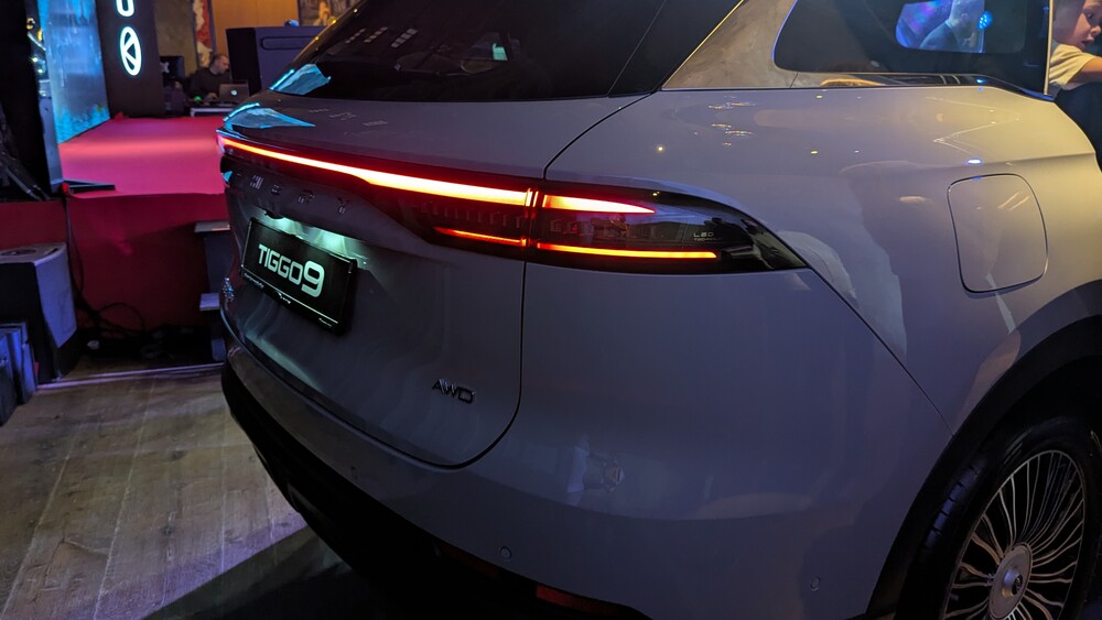 Chery Tiggo 9 в России презентация заднего фонаря
