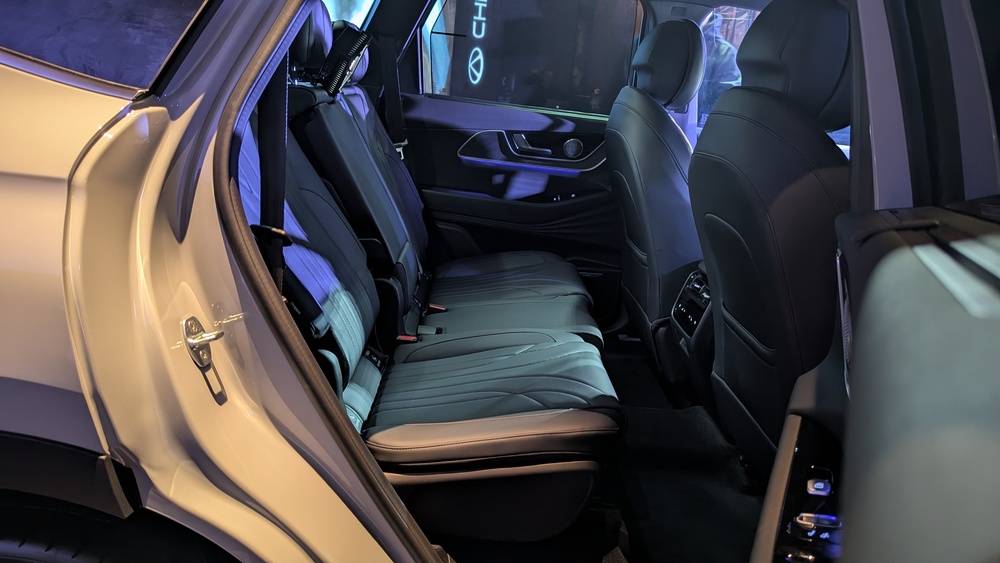Chery Tiggo 9 в России салон, второй ряд сидений