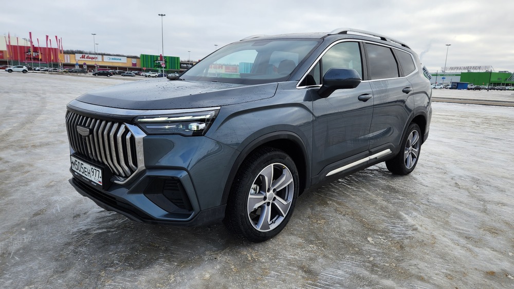 Geely Okavango боковой передний тест