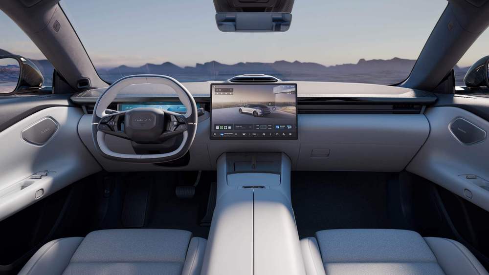 Интерьер салона электрического седана Lynk & Co Z10