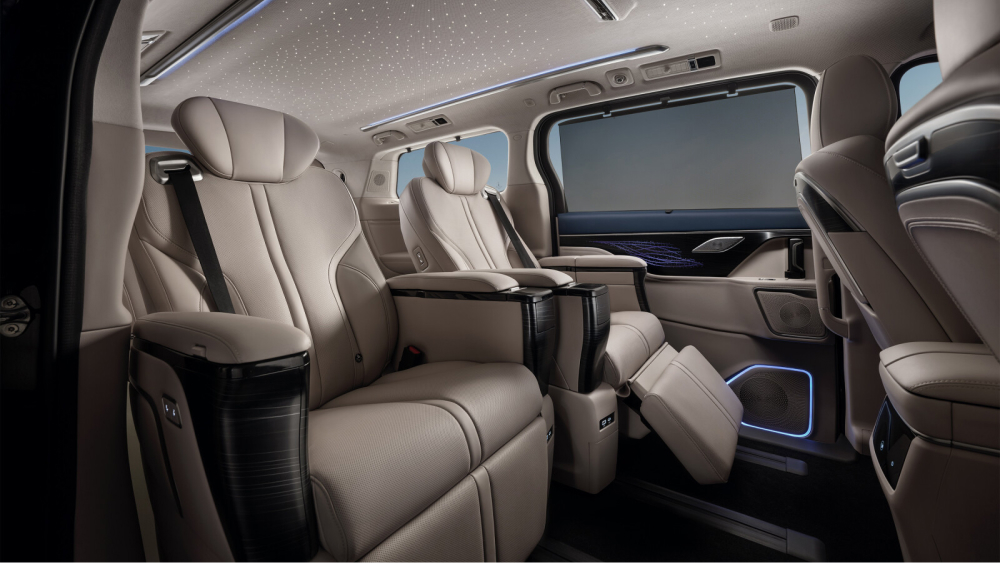 wey 80 бизнес-зал салон второй ряд сидений стулья