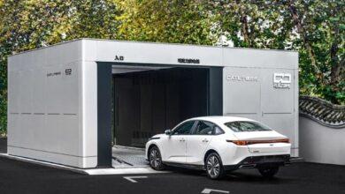 Станция замены аккумулятора CATL Choco-SEB займет 100 секунд, производительность — 822 автомобиля в день. Станция замены аккумулятора CATL Choco-SEB займет 100 секунд, производительность — 822 автомобиля в день.