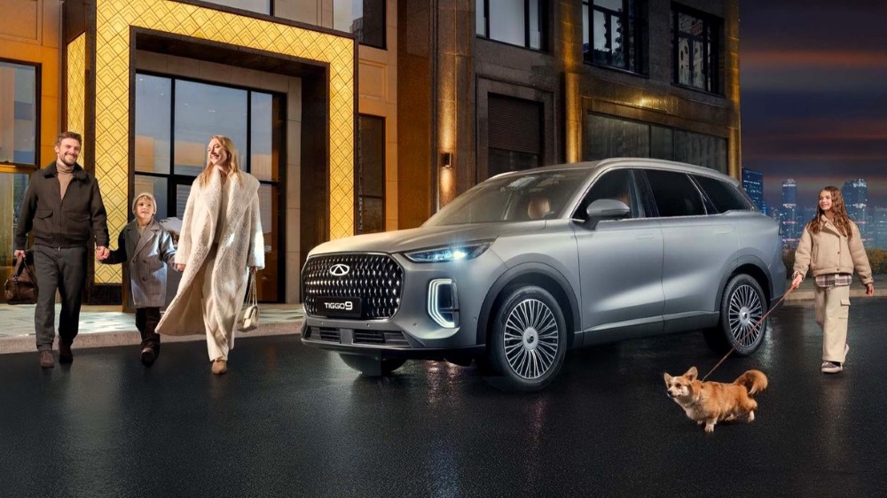 Кроссовер Chery Tiggo 9 вид спереди