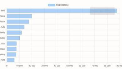 Nio 5400, Xiaomi 6000, Tesla 17600, BYD 87700
