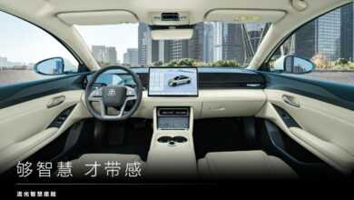 Седан Byd Qin L EV, впервые обнаруженный в Китае в Китае Седан Byd Qin L EV, впервые обнаруженный в Китае в Китае