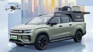 Гибридный гибридный гибридный пикап Geely с 3DHT -коробкой передач и диапазоном 1000 км на Auto Show Shanghai