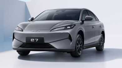 Byd E7 Sedan Breaks Covers в Китае как доступный EV для такси Byd E7 Sedan Breaks Covers в Китае как доступный EV для такси