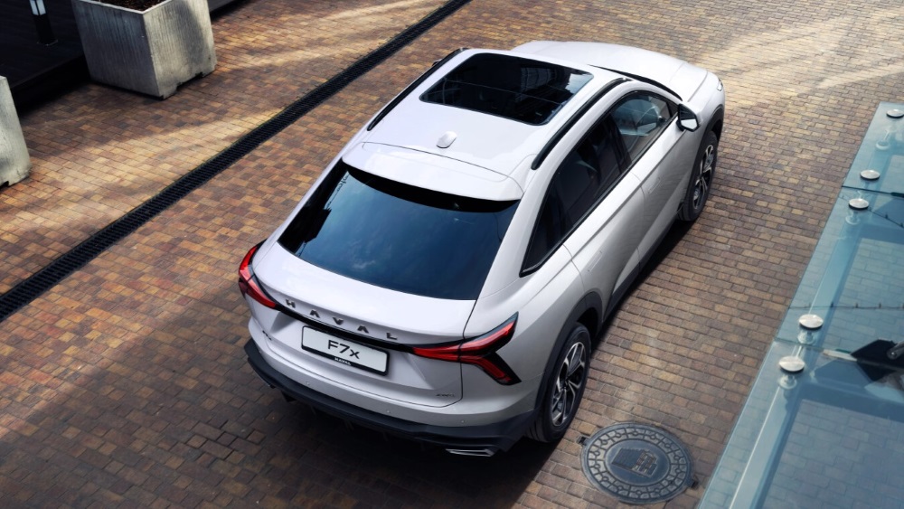 Haval F7x второго поколения сверху сзади