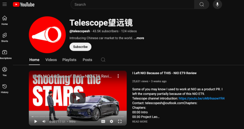 В Китае популярный YouTube-блогер Telescope извинился перед BYD за распространение ложной информации