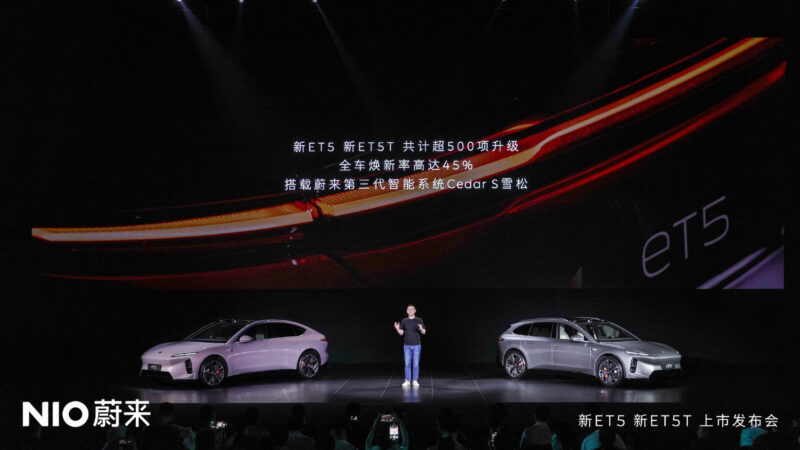 В Китае начались поставки обновленных Nio ET5 и ET5 Touring