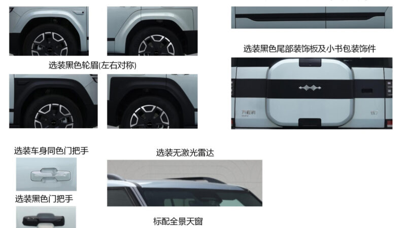 В Китае раскрыты основные характеристики большого внедорожника BYD Fang Cheng Bao Ti7