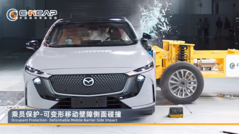 В Китае седан Mazda EZ-6 EV получил пять звезд в краш-тесте C-NCAP