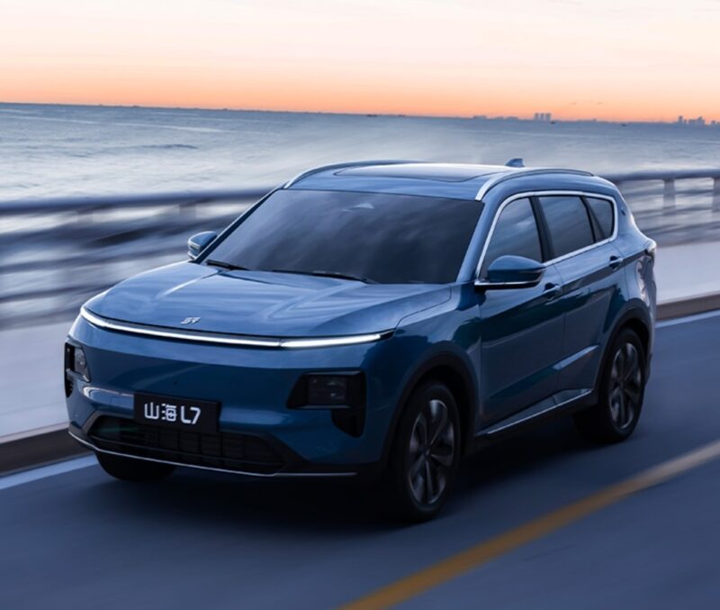 В Китае представлены официальные изображения Chery Jetour Shanhai L7 Plus PHEV перед запуском в августе