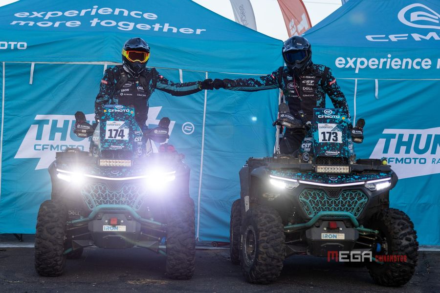 Вновь выиграл! Cfmoto Thunder Racing Team охватила 2 лучших местах в категории Quad южноафриканского сафари ралли Cfmoto Южноафриканский сафари ралли Китай Мотоцикл Новости Мега -китайская китайца