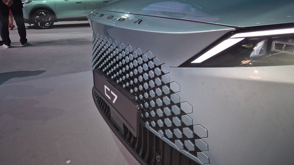 Omoda C7 презентация фронта решетки радиатора