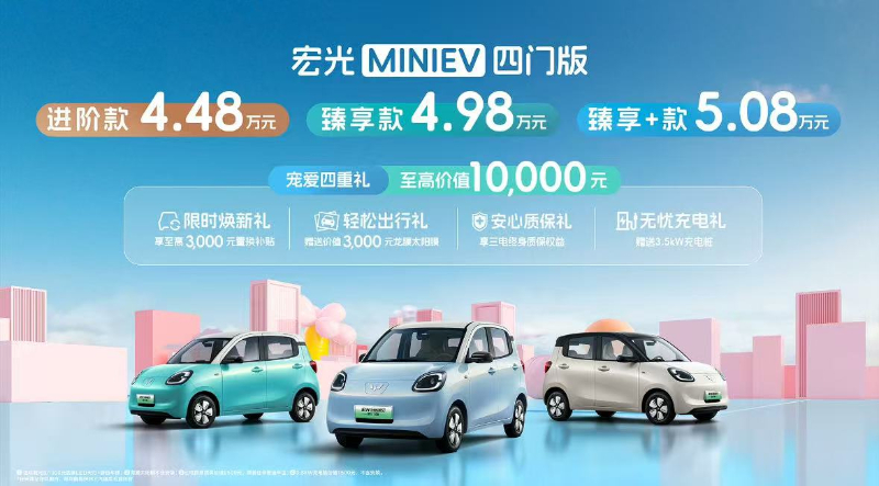 В Китае с конвейера сошел 1,7-миллионный Wuling Hongguang Mini EV