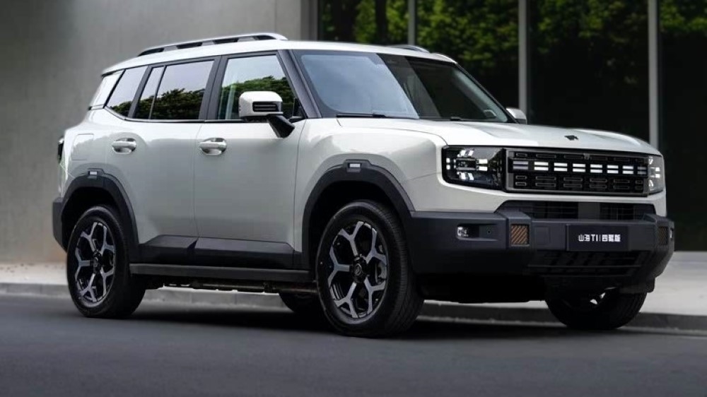 Jetour Shanhai T1 Hybrid на боковой стороне переднего привода