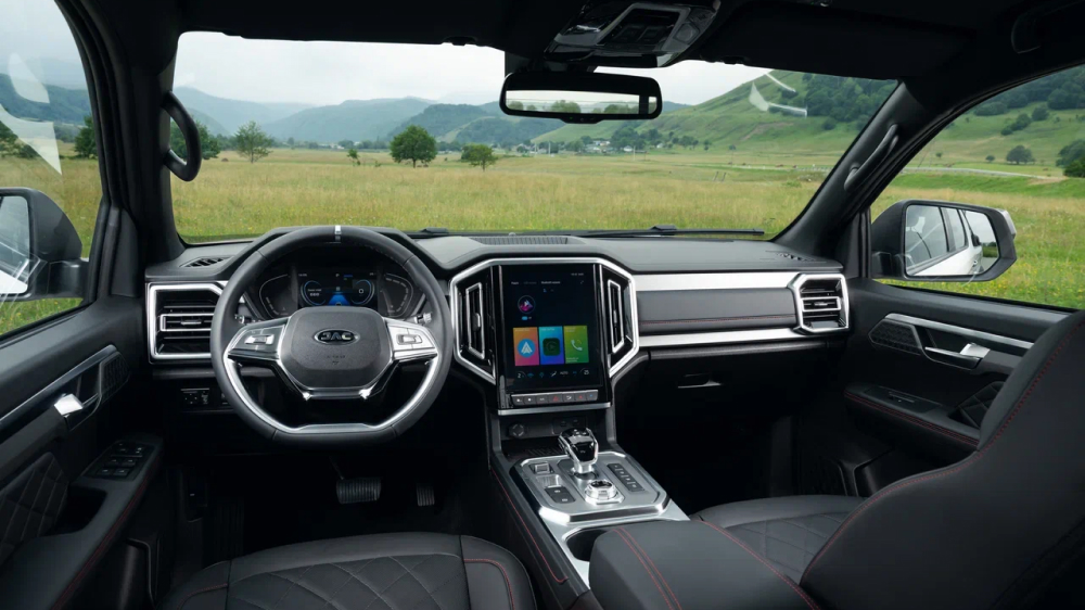 JAC T9 TDI Пикап дизельный цена Россия Черный Салон Черный