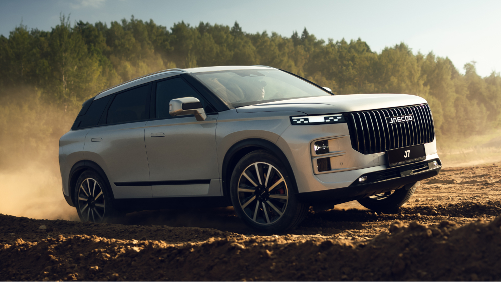 Обновлен Jaeecoo J7 Crossover спереди серебряный спереди