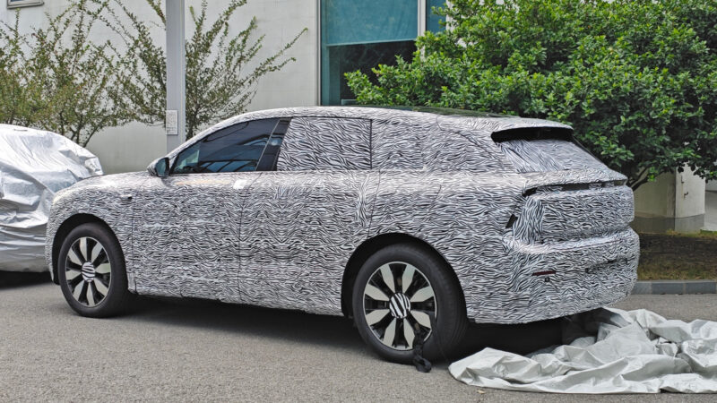 В Китае была замечена вторая модель Audi от SAIC с камерой Face-ID в стойке кузова B.