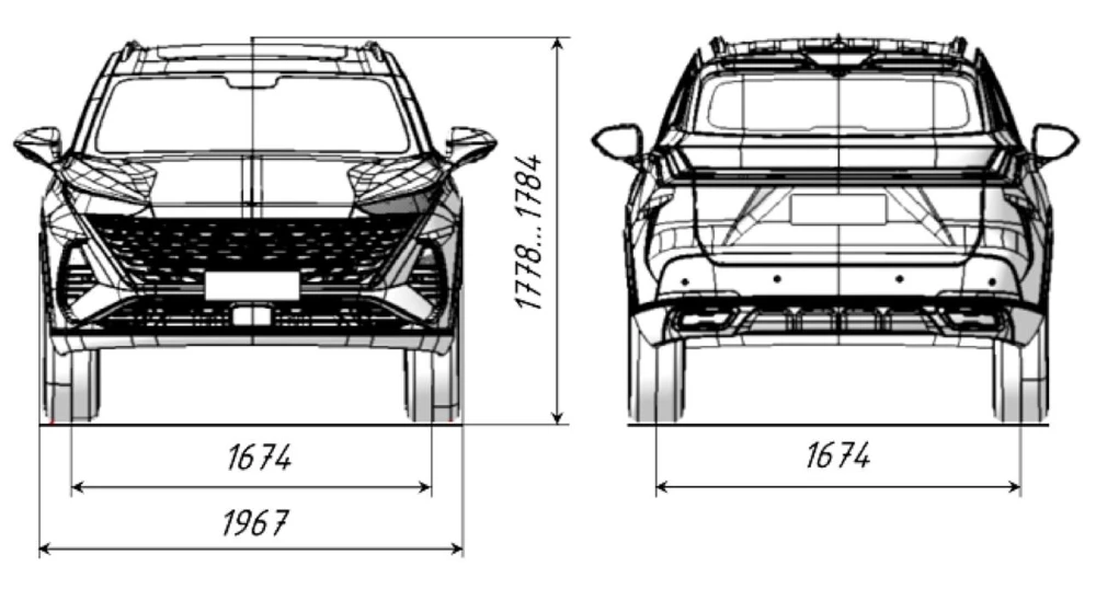 Москвич М90 оттс размеры габариты спереди сзади